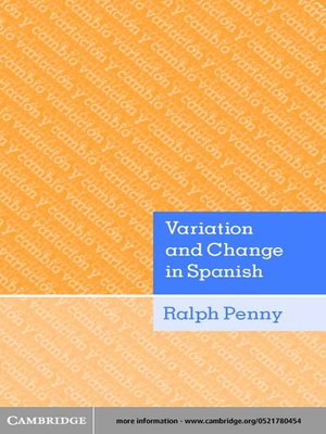 cover image of Variation and Change in Spanish